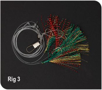 Carlige Montate MMT DAM 3 Mackrel Mixed Sparkel No.2/0 100cm/10cm 0.55/0.45mm 