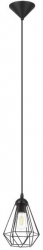 Corp de iluminat vintage tip pendul E27 negru metal II2306 