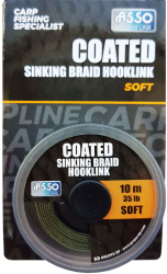 Fir MMT Asso Coated Soft Sinking Braid Hooklink 25Lb 10m Verde 
