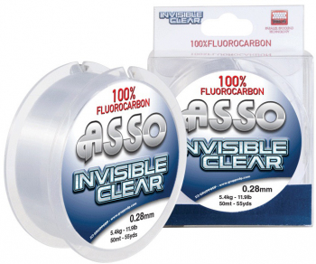 Fir MMT Asso Fluorocarbon 0.11mm 1.30kg 50m Invisible Clear 