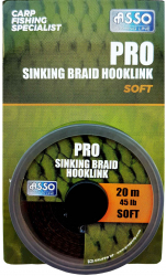 Fir MMT Asso Pro Soft Sinking Braid Hooklink 35Lb 20m Multicolor 