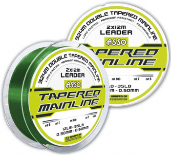 Fir MMT Asso Tapered Mainline Low Vis 0.30mm 0.50mm 5.40kg-15.80kg 324m Green 