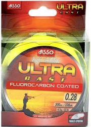 Fir MMT Asso Ultra Cast 0.24mm 8.10kg 300m Galben Fluo 