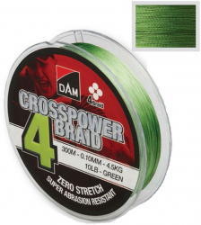 Fir MMT DAM Crosspower 4-Braid 0.10mm 4.50kg 150m Green 