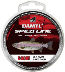 Fir MMT DAM MMT DAMyl New Spezi Line Trout 0.22mm 4.60kg 500m Transparent 