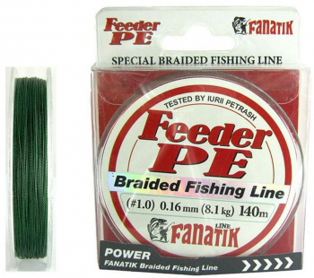 Fir MMT Fanatik Feeder PE Braided 0.10mm 4.50kg 140m Green 