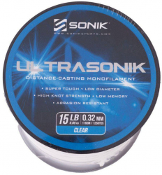 Fir Monofilament MMT Sonik UltraMMT Sonik Clear Diametru fir 0.38mm Rezistenta la nod 9.07kg Dimensiune rola 820m