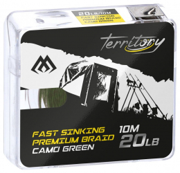 Fir Textil FHP Mikado Fast Sinking Premium Braid Camo Green 20Lb 10M 
