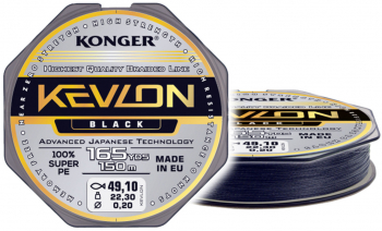 Fir Textil MMT Konger Kevlon X4 0.10mm 9.8kg 150m Black 