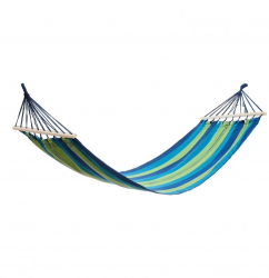 Hamac Heinner verde/albastru gradina pentru o persoana 200x80 cm 