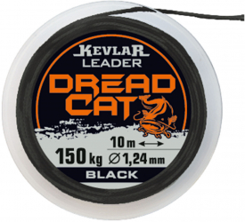 Leader Kevlar MMT Konger Dread Cat 0.90mm 100kg 10m Negru
