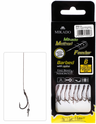 Method Feeder Rig FHP Mikado 10 Cm Ac Momeala - Carlig 6 /Fir Textil 0.16 Mm -8Buc 