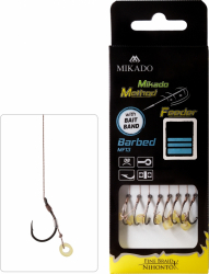 Method Feeder Rig FHP Mikado - Bait Band - Carlig Nr.4/ Fir Textil 0.16Mm/10Cm - 8Buc 