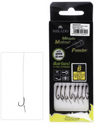 Method Feeder Rig FHP Mikado Cu Ac Momeala -Carlig X-Tra Strong Nr 6 Db / Fir Textil 0.12Mm 10 Cm-8Buc 