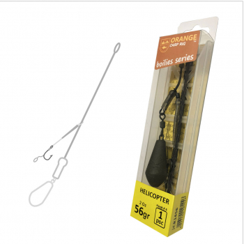 Montura MMT Orange Crap cu plumb 56gr Long Cast Helicopter 1 carlig No.4 
