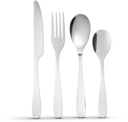 Set tacamuri - argintiu mat - 16 bucati 
