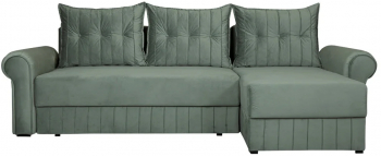 Coltar Extensibil Dreapta Chic 5 Locuri Lada Depozitare Verde 273 Cm