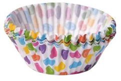 Set 50 forme briose Fissman hartie 5x5x3.3 cm multicolor