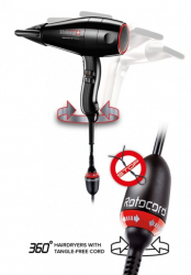 Uscator de par profesional Valera Swiss Silent Jet 7500 Light Ionic D Rotocord negru 