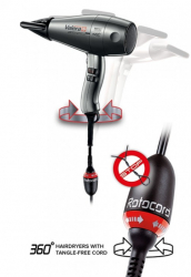 Uscator de par profesional Valera Swiss Silent Jet 8600 Ionic Rotocord gri 