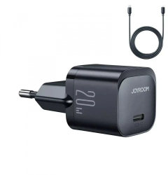 Incarcator de Retea Type-C 20W + Cablu Type-C Compatibil Lightning I108 Negru 