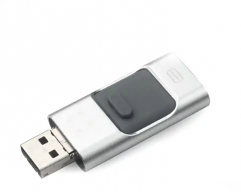 Stick de memorie 128GB Smart 3 in 1 cu USB 3.0 Micro USB si Apple Lightning Argintiu