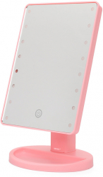 Oglinda Machiaj MRG MXW085 Cu Lumina 16LED Usb Roz 