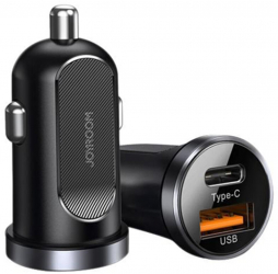 Incarcator pentru Masina Fast Charging USB QC3.0 Type-C 30W I126 Negru 