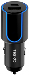 Incarcator Auto USB QC3.0 18W Type-C PD 18W 3A G350 Black 