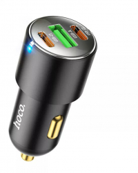 Incarcator pentru Masina USB-A 2xType-C QC3.0 PD45W 5.0A I362 Negru 