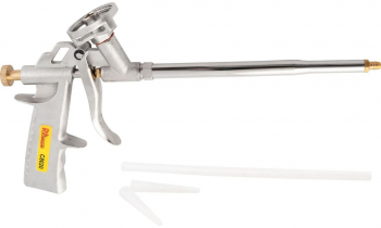 Pistol aplicat spuma poliuretanica aluminiu cu 2 varfuri 32 cm Richmann
