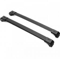 Set 2 bare portbagaj transversale UNIVERSAL Wingbar lungime 110cm Culoare negru fara chei 