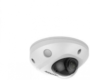 CAMERA IP Hikvision mini dome pt. interior exterior dist. IR 30 m tip lentila fixa 4 mm 4 Mpx microfon PoE carcasa aluminiu slot