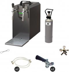 Set complet - dozator bere - 2 linii de Stream 50 alerga mai rece / h 55 litri linia verde Type D 5 Liter Adapter 