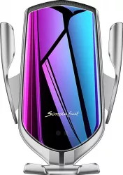 Suport telefon grila MRG L-R1 Smart Wireless Fast Charge Gri 