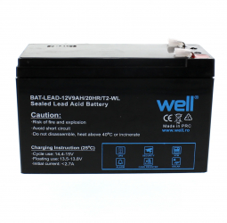 Acumulator plumb acid Well 12V 9AH terminal F2 