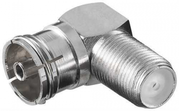 Adaptor F la coaxial 9.5mm mama 90grade Well set 100 bucati