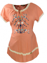 Bluza cu maneca scurta pentru gravide New Star NWS21P Portocaliu 