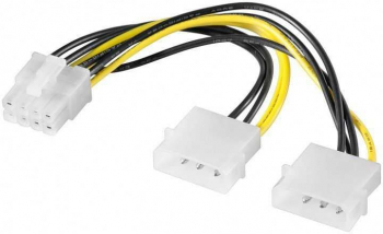 Cablu de alimentare 2x 5.25 - PCI Express 8p 0.15m 