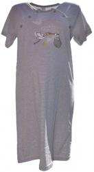 Camasa de noapte pentru alaptat 3184-XL Gri 