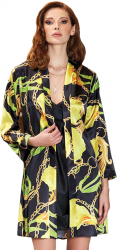 Compleu satin 3149 Negru M