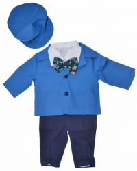 Costum elegant din 6 piese pentru baieti Andreeatex 030623-4-68 Albastru 
