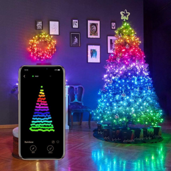 Instalatie Smart Twinkly 250 Led-uri rgb Bluetooth Wi-fi control Smartphone 20m 