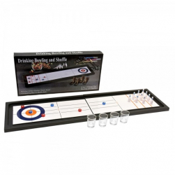 Joc 2 in 1 Bowling & Shuffle cu 4 pahare de shot Vivo 