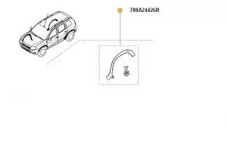 Kit protectii bandouri aripa si bara dreapta spate Dacia Duster 2009-2017 