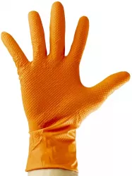 Manusi din nitril orange 100 bucati marime L JBM 