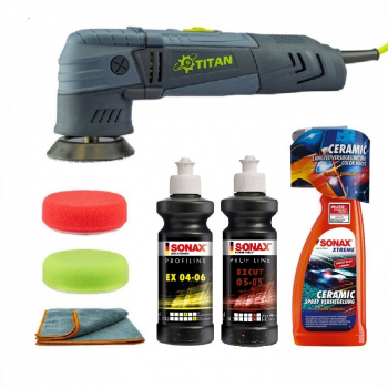 Masina polish excentric TDA75 cu set lustruire si etansare Sonax SW-20929-75 