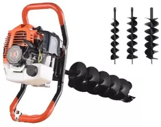 Motoburghiu foreza de pamant WOLFSON® STB-520 1470W 3 burghie incluse 100 150 si 200mm