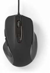 Mouse optic cu fir Nedis 800 - 3200 DPI 6 butoane negru