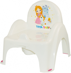 Olita muzicala tip scaunel Tega Baby Princess 010179 Alb 